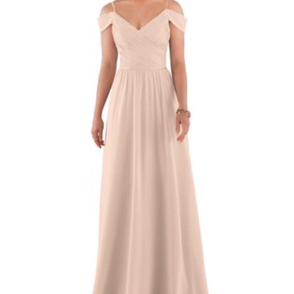 Bridesmaid’s Floor Length Dress in Blush